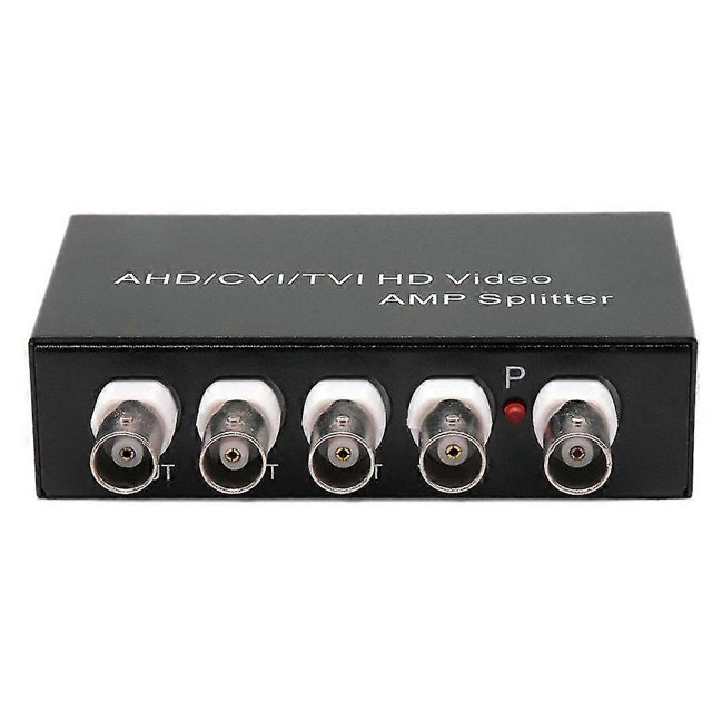 Signal 1 In 4 Out Ahd/cvi/tvi Video Splitter Hd Coaxial Camera,black