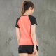 thumbnail image 4 of TFixol Camiseta de entrenamiento para mujer Manga corta raglán Empalme Cuello redondo Rápido, 4 of 8