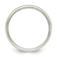 thumbnail image 2 of Auriga Fine Jewelry 925 Sterling Silver 5mm Half Round Milgrain Size 12.5 Band for Men, 2 of 6