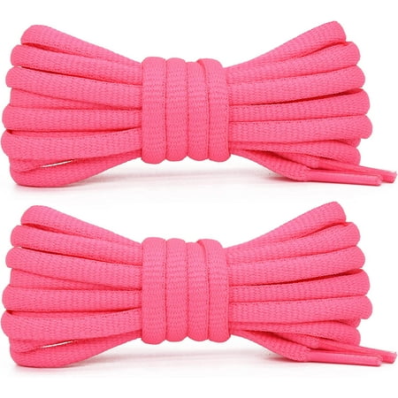 

[50 Pairs] Half Round Shoe Laces for Sneakers 80cm - 160cm Length 18 Color Shoelaces