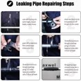 thumbnail image 3 of Rescue Tape, 1"x10' Black Self-Fusing Silicone Tape, Heavy Duty and Leak Proof Rubber Hose Tape, Pipe Repair Tape for Water Leaks, (0.5mm in Thickness), 3 of 7