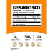 BulkSupplements MSM Powder - Methylsulfonylmethane, Dietary Supplement - Unflavored, 3g per Serving, 250g (8.8 oz)