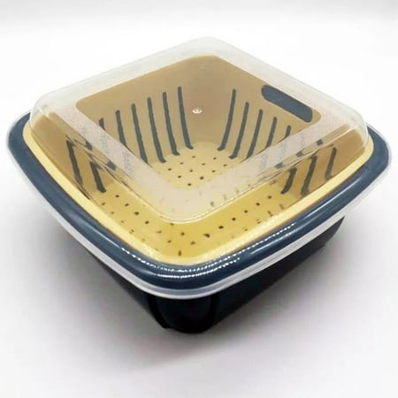 

Christmas Home Kitchen Colander Filter Leachate Basket Multi-function Double Layer Household