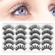 thumbnail image 1 of 10 Pairs False Eyelashes 6D Synthetic False Eyelashes Soft False Eyelashes Long Thick Makeup Eyelashes For Women ANGGREK Otros, 1 of 8