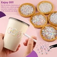 thumbnail image 3 of 25000Pcs Resin Rhinestones for Crafting, Mine Gold 2-6mm Mixed Sizes Non Hotfix Flatback Gems with 1Pcs Glue, Bedazzling Crystal for DIY Craft Clothing Mugs Tumblers Shoes Fabric Decor Nail Art, 3 of 8