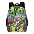 thumbnail image 1 of Mochila Oxford de tela Oxford con dibujos animados de plantas y zombis para niños, 1 of 2
