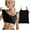Black, variant on Women's Solid Built-In Bra Tank Top Breathable Comfort Staple Casual Wear