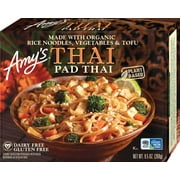 Amy's Frozen Meals, Pad Thai, Made With Organic Rice Noodles, Vegetables & Tofu, Gluten Free Microwave Meals, 9.5 Oz