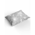 thumbnail image 2 of Grey Christmas Snowflakes Twin Size Comforter Set, Winter Snowfall Shiny White Modern Soft Bedding for All Seasons, 4 Pcs Bed Set with 1 Comforter (68"x86") ,1Sheet(66"x116"), 2 Pillowcases (19"x29"), 2 of 7