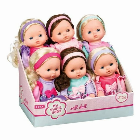DDI 2377667 My Sweet Baby Dolls - Assorted Color, 12 in. - Case of 6