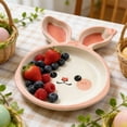 thumbnail image 3 of Kids Easter Bunny 3-Compartment Feeding Plate - Balanced Food Sections, Festive Design, Perfect for Toddler Meals, Baby Weaning, and Family Use, 3 of 5