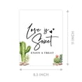 thumbnail image 4 of Koyal Wholesale Desert Cactus Vibes Wedding Signs Bundle Set for Ceremony, Reception Decor Signage, 8.5 x 11", 30-Pack, 4 of 5