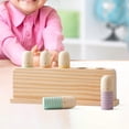 thumbnail image 1 of Wooden Rainbow Peg Dolls Shapes Sorting Toys Preschool Learning for Children Style A, 1 of 10