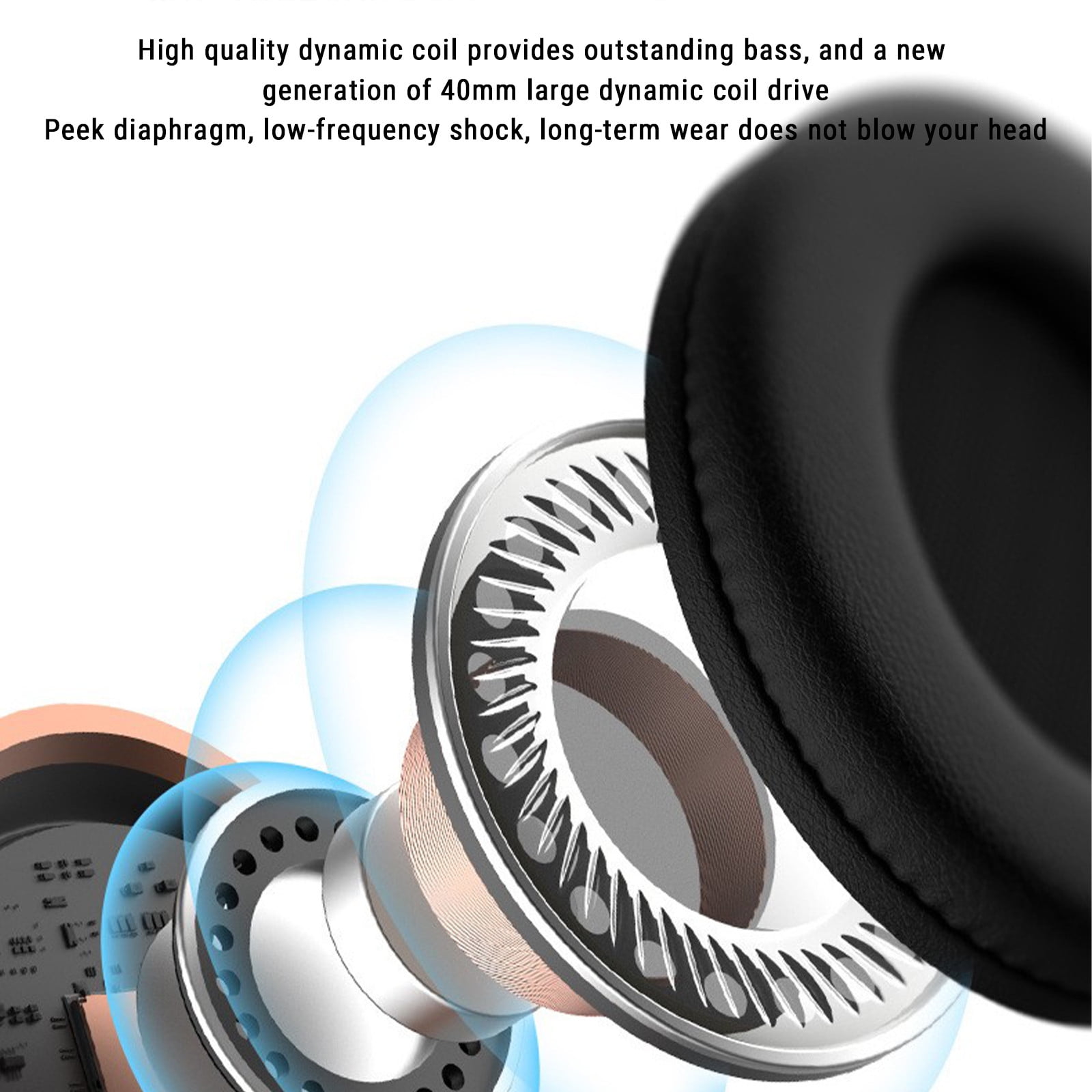 Wireless Headset with Mic for Work, Bluetooth Headset with Microphone (Environmental Noise Cancellation), Wireless Headset with USB Dongle & Charging Dock for PC/Teams/Zoom/Call Center/Home - Green