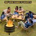 thumbnail image 7 of Kojooin Portable 26" Smokeless Fire Pit – Lightweight Carbon Steel Outdoor Bonfire Stove with Fire Poker, Perfect for Camping, Picnics, Backyard, 7 of 7