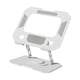 thumbnail image 4 of Soporte ajustable para computadora portátil, elevador para computadora portátil, fácil de transportar y almacenar, antideslizante con rotación de 360 degree. Blanco, 4 of 9