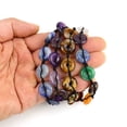 thumbnail image 5 of Granjero Gordo Pulsera de cuentas hecha a mano, pulsera con hebilla de seguridad de piedra natural de colores, pulsera con hebilla de seguridad tejida a mano, azul, 5 of 5
