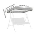 thumbnail image 2 of Swing Canopy Replacement Cover for Outdoor Patio Swing Chair - Waterproof 3-Seater Porch Swing Seat Canopy (75x47x9 Inch), Universal Fit for Garden Hammock & Patio Furniture, 2 of 6