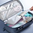 thumbnail image 2 of CAROOTU Zipper Pencil Case with Slots & Mesh Pocket 2 Layers Handy Pen Holder Bag Large, 2 of 6
