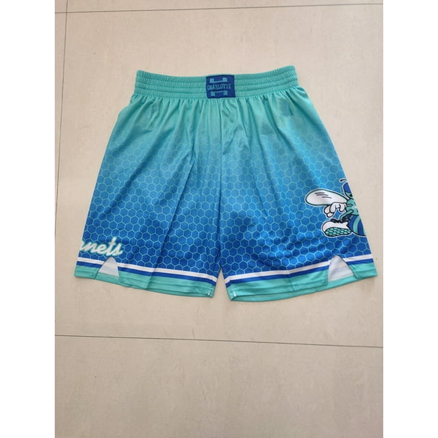 Pantalon de Basketball Sun Lakers 76ers Heat Raptors Magic Poche Short Brodé Dense Rétro Pantalon de Basketball