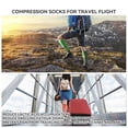 thumbnail image 6 of 2 Pairs Copper Compression Socks for Women & Men Circulation 15-20 mmHg Knee High- Better Blood Flow, Swelling, Best Support for Medical, Running, Nursing, 6 of 7