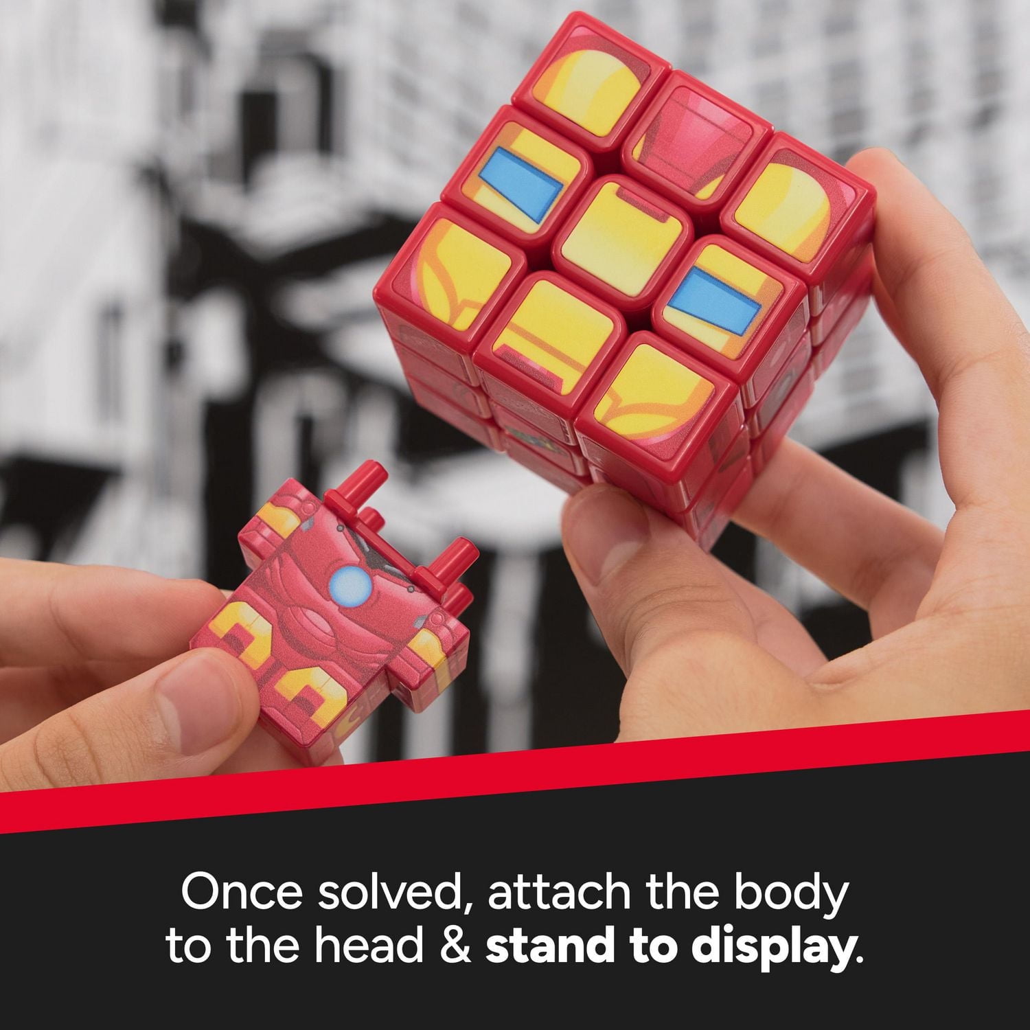 Rubik's Cube, Cuber Iron Man, résolution de problèmes difficiles, casse-tête à collectionner, jouet à manipuler Iron Man, pour adultes et enfants à partir de 8 ans