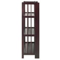 thumbnail image 4 of Casual Home 3-Shelf Folding Stackable Bookcase 27.5" Wide-Finish:Espresso, 4 of 21