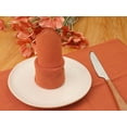 thumbnail image 4 of REGALWOVEN Cotton Napkins Cloth Napkins Set of 12 Washable Orange 17'x17', 4 of 6