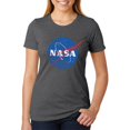 thumbnail image 1 of NASA Distressed Logo Womens Soft Heather T Shirt, 1 of 1