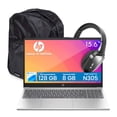 thumbnail image 1 of Combo Laptop HP 15.6" HD Intel Core i3-N305 8GB RAM 128GB UFS + Audifonos Bluetooth y Mochila, 1 of 1