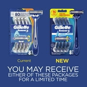 Gillette Sensor3 Mens Disposable Razor, Blue, 8 Razors