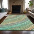 thumbnail image 5 of Dalyn Rugs Machine Washable Indoor/Outdoor Chantille ACN2094 Teal 5' x 7'6" Rug, 5 of 9