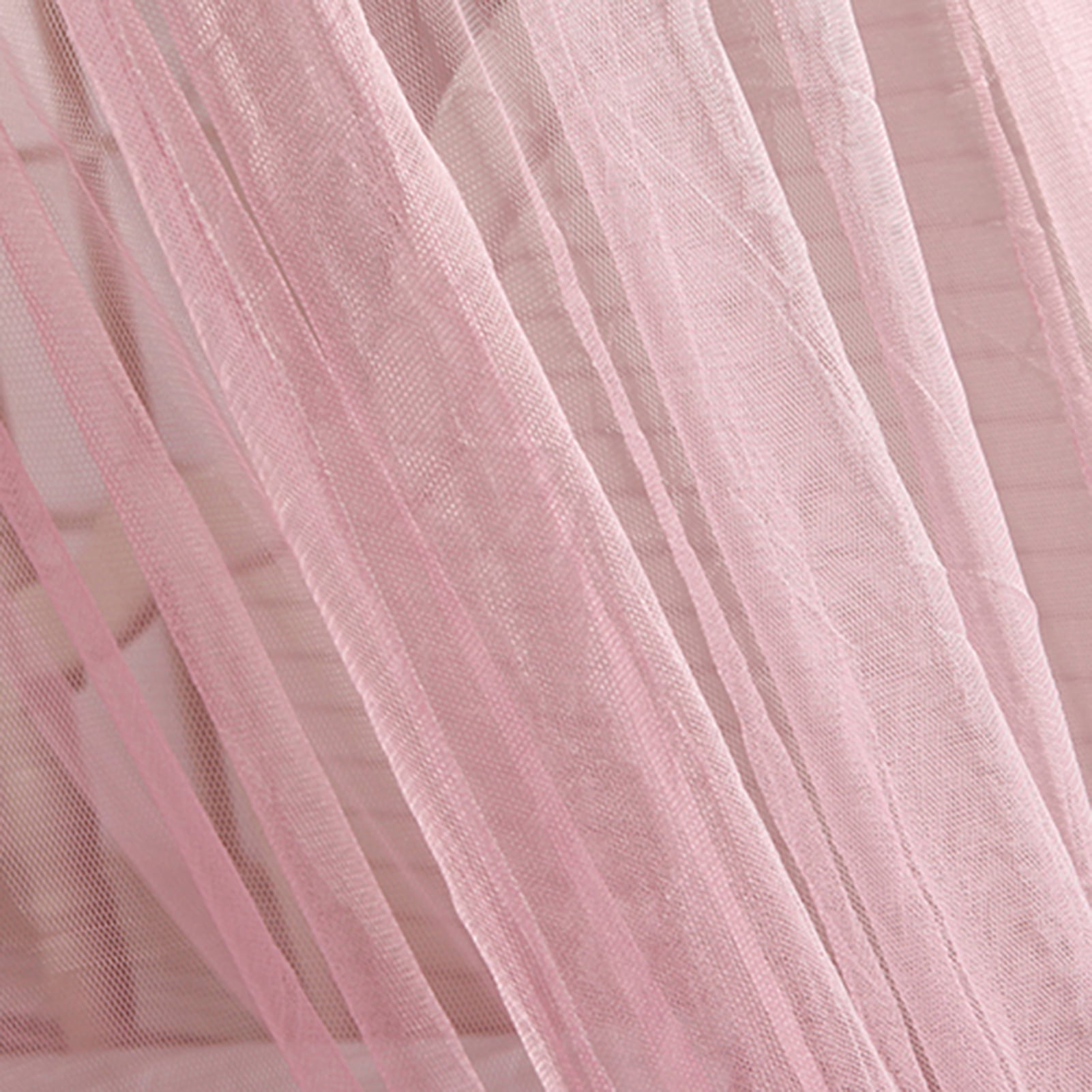 Ayyufe Luxury Mosquito Net Bed Canopy; Bed Net Lace Translucent Elegant Lightweight Breathable Safe Curtain for Decor; Pink