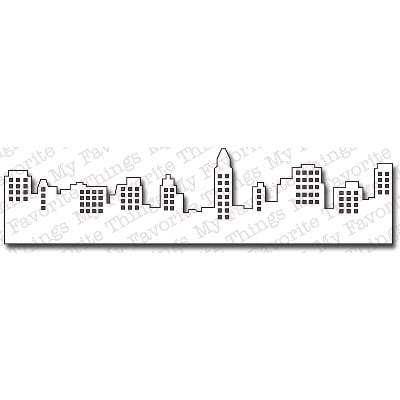 "Die-Namics Border Die-Skyline, 6""X1.5"""