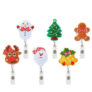  Chillin' with My Peeps Christmas Holiday Season Lanyard  Retractable Reel Badge ID Card Holder : Office Products