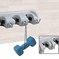 thumbnail image 1 of Soporte multifunción para escobas montado en la pared, soporte para colgar de almacenamiento para su cocina, garaje, cuarto de lavado (3 ranuras y 4 ganchos) Banban ShuxiuWang 8390613667410, 1 of 1