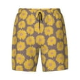 thumbnail image 5 of Rocae Sunflower for Men's Swim Trunks Quick Dry With Two Side Pockets and One Lined Patch PocketSmall, 5 of 9