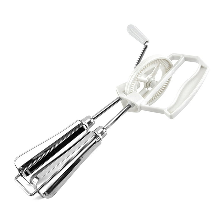 Hand Crank Beater Stainless Steel Rotary Hand Whisk Manual Egg Mixer Kitchen Cooking Tool -