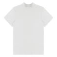 thumbnail image 5 of Kaerm Mens Stylish Basic Turtleneck Short Sleeve T-Shirts Tops Slim Fit Undershirt Solid Knitwear White XL, 5 of 7