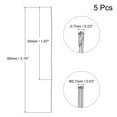 thumbnail image 2 of Uxcell 5Pack 0.7mm Mini Micro Twist Drill Bits, High-Speed Steel Extra Long Drill Bit 80mm, 2 of 6