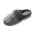 thumbnail image 3 of Men's Cozy Lined Big Size Clogs Casual Home Slippers with Thick Soft Sole for Daily Warm Winter Snug Indoor Comfort Relaxed House Slippers, 3 of 5