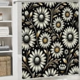 thumbnail image 6 of JEUXUS Waterproof Shower Curtain for Bathroom Decoration White Daisy White, 6 of 7