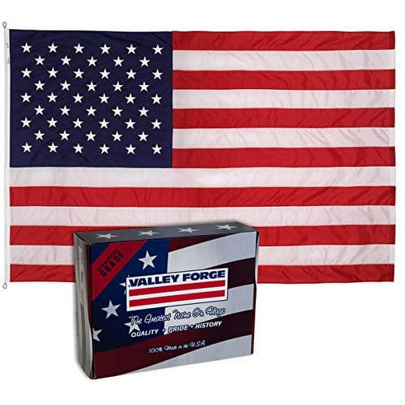 PERMA-NYL 82221000 American Flag, 8'x12', Red,White,Blue