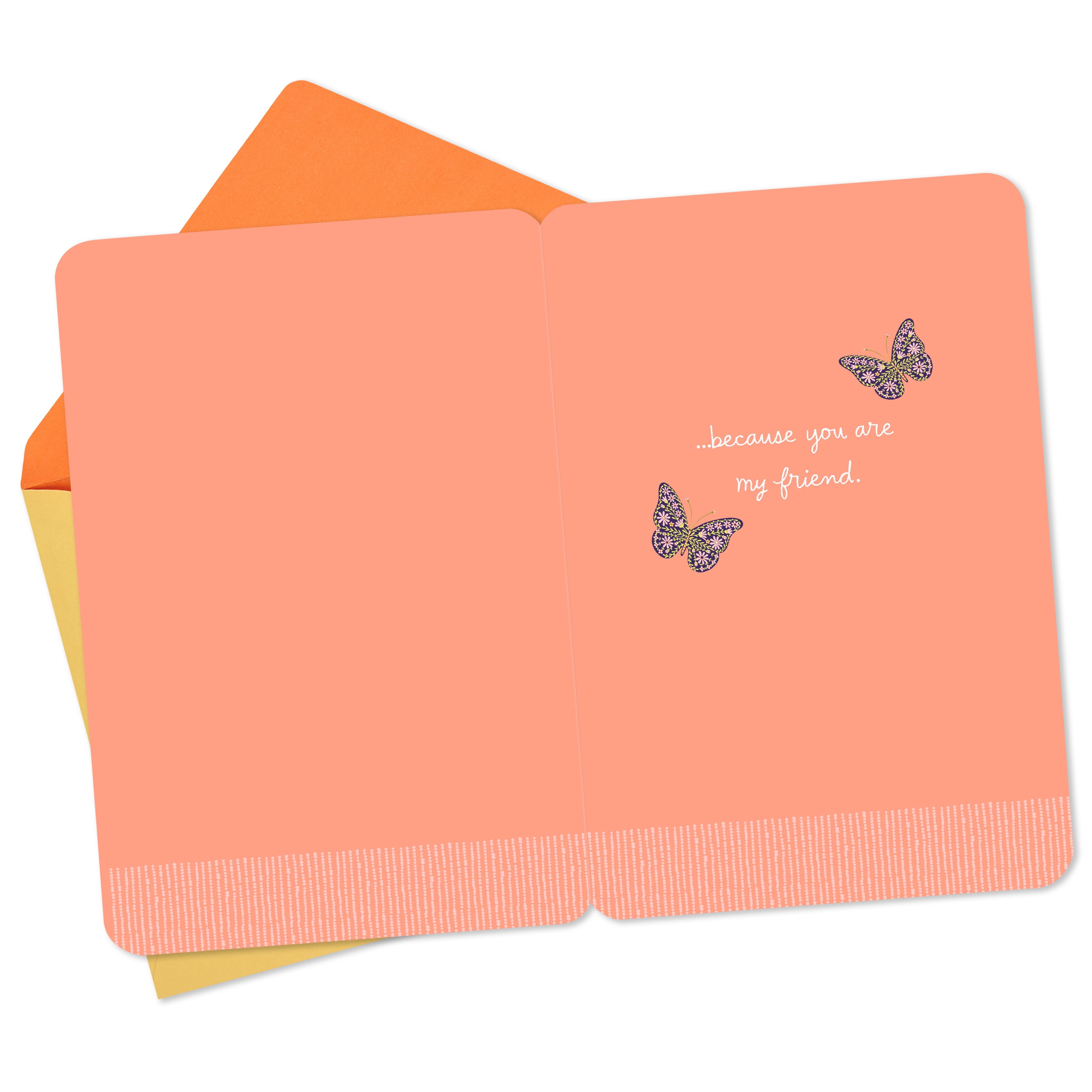 Hallmark Just Because Friendship Card (My World Is Better)