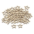 thumbnail image 4 of 100 estrellas de madera huecas, adornos de madera, círculos en forma de estrella para decoración del hogar y 2 cm, 4 of 9