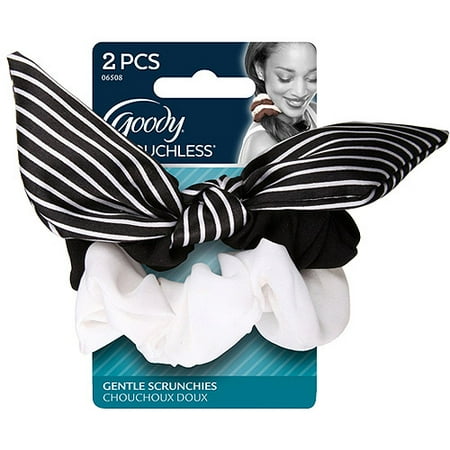 Goody Ouchless Gentle Scrunchies, Bow Twisters, 2 ct
