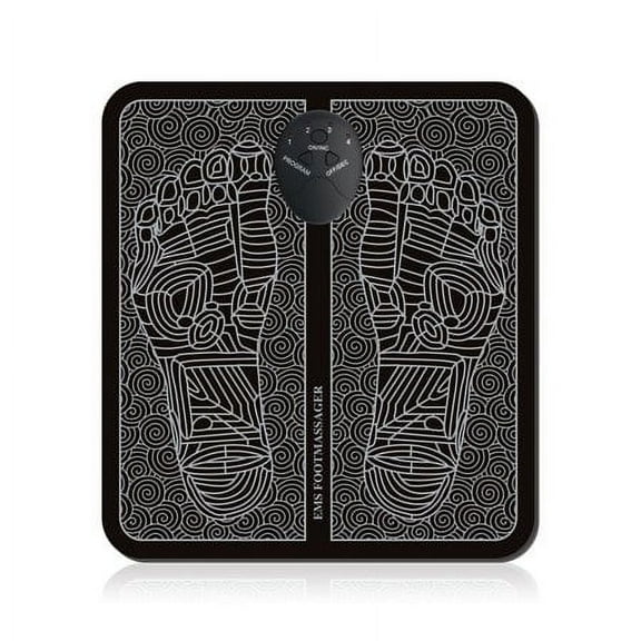 Sinhoon Foot Massager Mat Electric Leg Foot Massager Pressure Pain Foot Relaxing Blood Circulation Foot Massager Pad (Battery Powered)