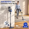 thumbnail image 3 of MOOSOO Cordless Stick Vacuum Cleaner 40KPA 50Mins Lightweight for Home Pet Hair Carpet Hard Floor, XL-618A, 3 of 16