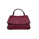 thumbnail image 1 of Smile Bag: Bolso bandolera/bolso plisado de alta gama en color rojo burdeos., 1 of 3