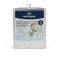 thumbnail image 4 of Serta Sertapedic Crib Mattress Liner Pads (Pack of 2), Extra Protection for Baby’s Crib with Nanotex Technology, 100% Waterproof (White), 4 of 6